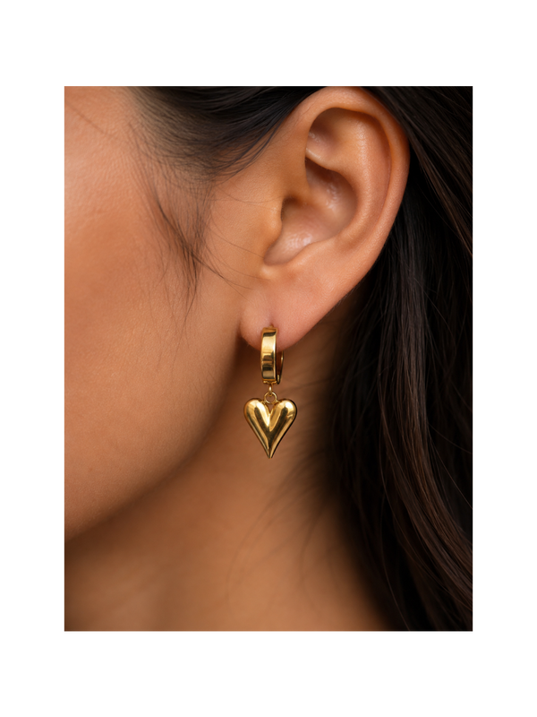 Aurelia Heart Drop Earrings