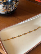 Black Link Gold Bracelet