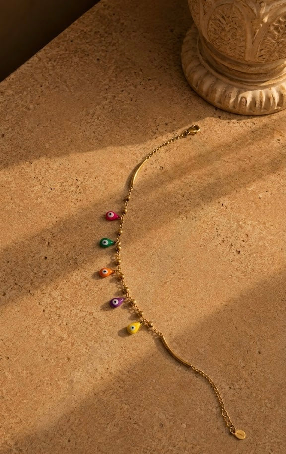 Evil Eye Glow Anklet