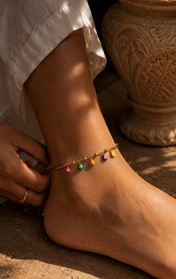 Evil Eye Glow Anklet