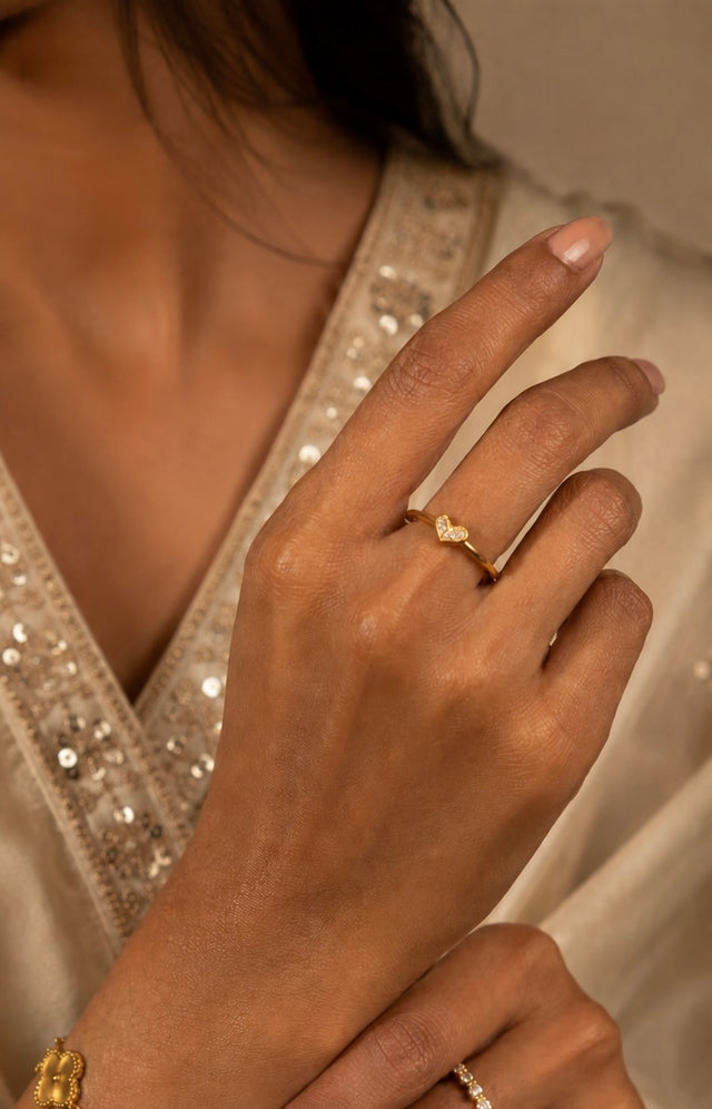 Amora Heart Adjustable Ring