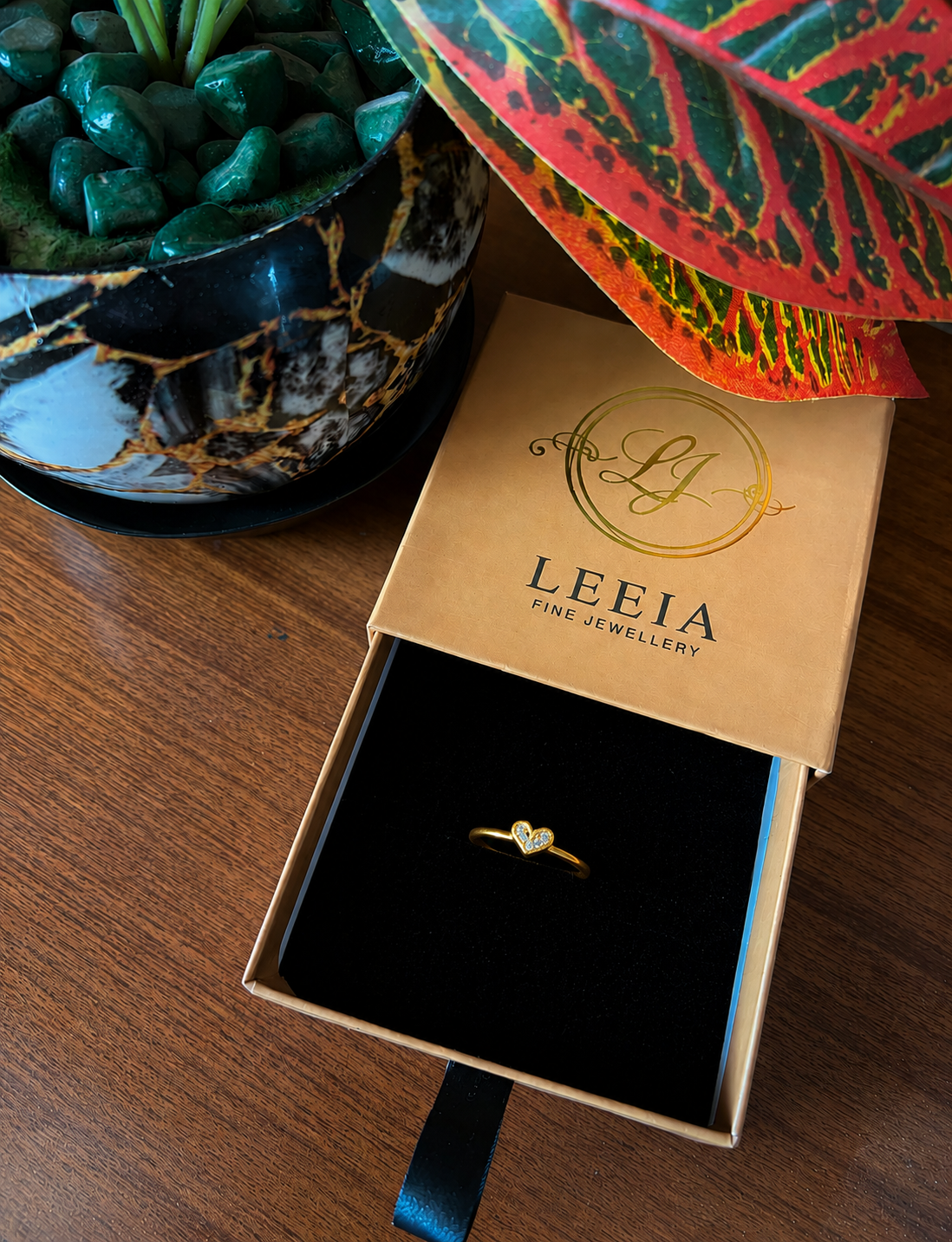 Amora Heart Adjustable Ring