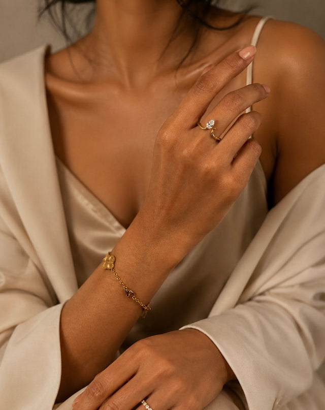 Petal of Light Adjustable Ring