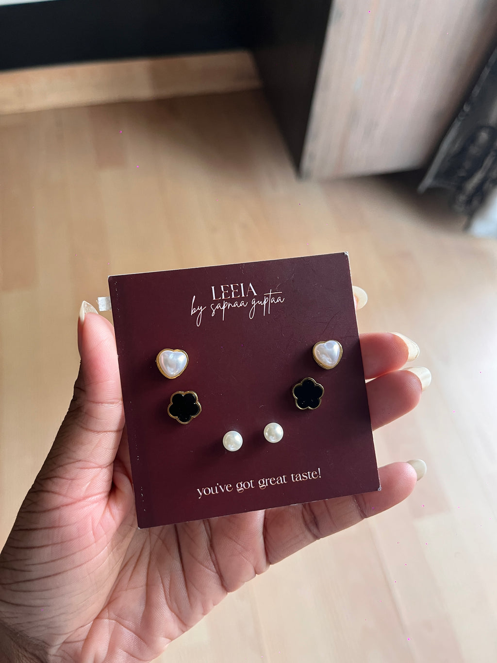 Pearl-Petal Trio Studs