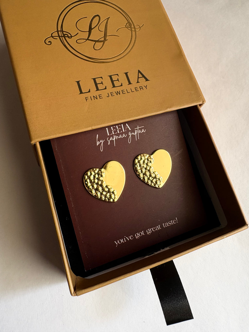 Aurelia Heart Studs