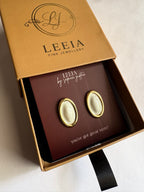 Luna Oval Studs