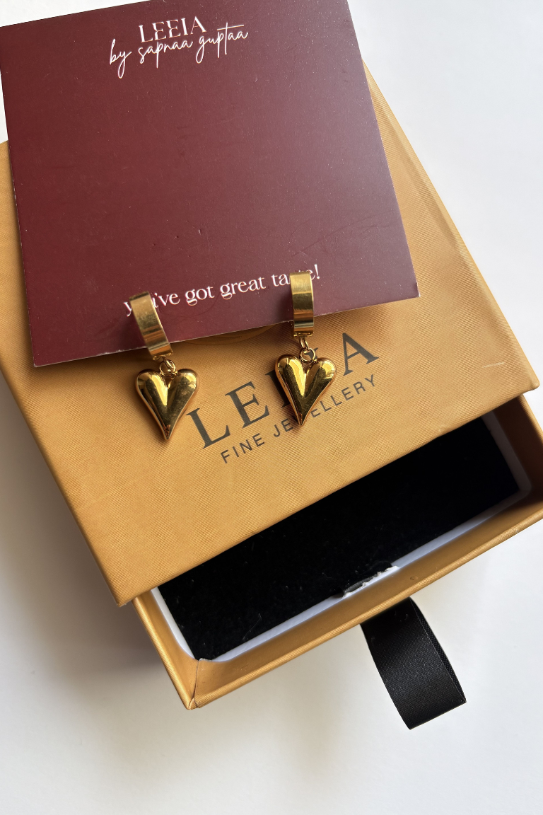 Aurelia Heart Drop Earrings