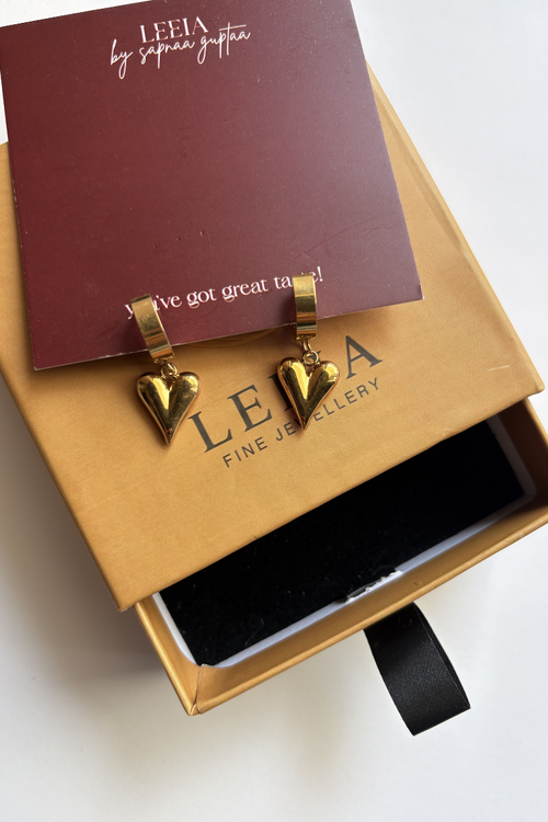 Aurelia Heart Drop Earrings
