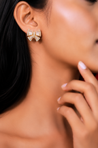 Blush Bow Earrings
