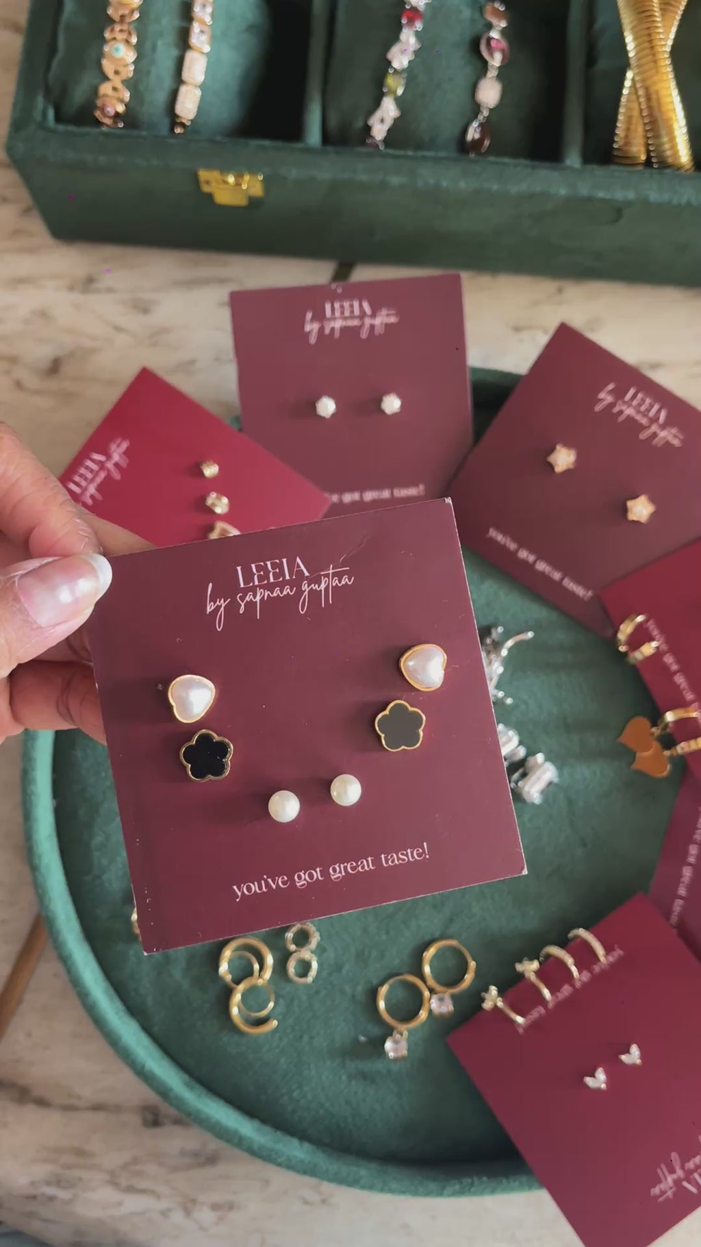 Pearl-Petal Trio Studs